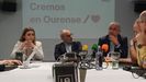 Rueda de prensa del PSOE. En la imagen, Alba Iglesias, Paco Rodríguez y Alfonso Pavón.