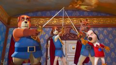 Fotograma del filme de animacin D'Artacn y los tres mosqueperros.