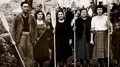 Familia de Burela, ao 1950