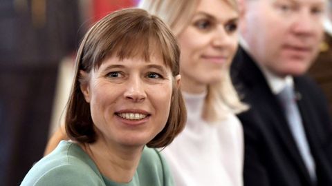 La presidenta de Estonia, Kersti Kaljulaid.