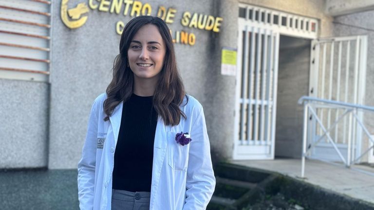 Nuria Callejo, nutricionista en el Centro de Salud de O Carballiño 