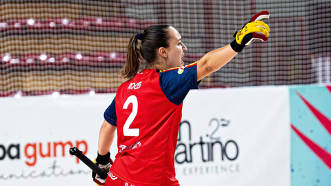 Sara Roces, jugadora de la seleccin femenina de hockey sobre patines