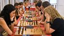 Equipo del Xadrez Ourense, en plena competición