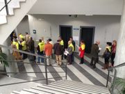 Afectados de las preferentes hicieron cola el 9 de enero para registrar su denuncia en el juzgado de guardia de Vigo