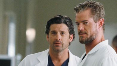 Eric Dane junto a Patrick Dempsey en «Anatomía de Grey»