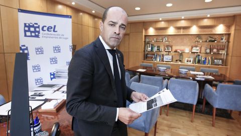Jaime López, gerente de la Confederación de Empresarios de Lugo (CEL).