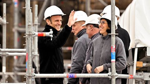 Macron visited the works of Notre-Dame this Friday, ahead of the constitutional decision.
