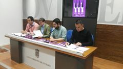 Jose Luis lvarez Almeida, David Gonzlez Codn, Rubn Rosn  y Nacho del Ro en la presentacin de Bocados del Cofrade