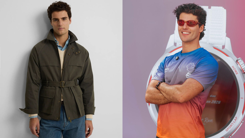 Juan Garc�a Prieto posando para campa�as de las marcas Silbon y�Huawei