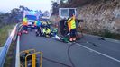 Herido grave al volcar el coche que conduca en Castropol