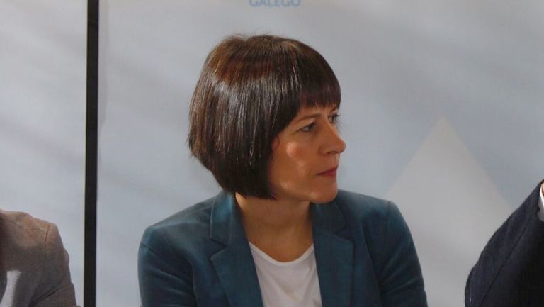 Ana Pontón, en un desayuno informativo el 21 de febrero