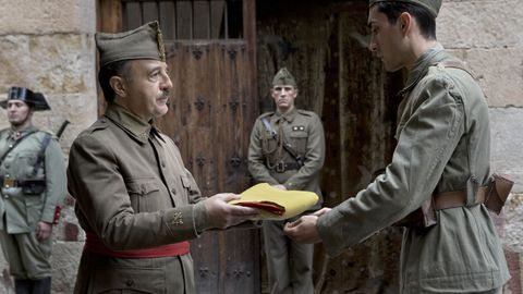 franco.El gallego Santi Prego interepreta a Francisco Franco en la cinta «Mientras dure la guerra», de Amenábar