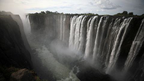 Las cataratas Victoria en enero del 2019