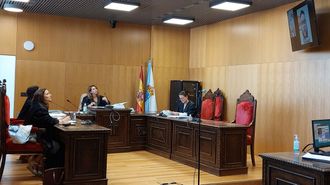 Un momento del juicio en Ourense