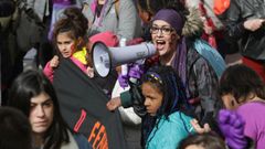 Bscate en la manifestacin feminista de Lugo