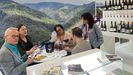Tim Atkin, a la izquierda, cata los vinos de Ribeira Sacra que acudieron a Prowein