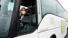 Una alumna del curso de conducci�n y transporte del Ayuntamiento de Gij�n