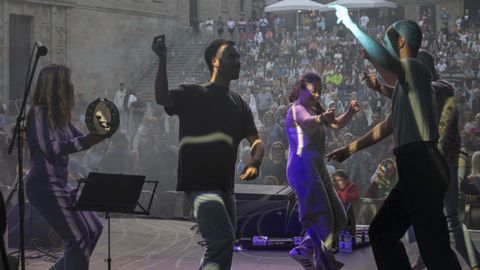 Concierto de Verónica Codesal en el Trad Fest, en A Quintana
