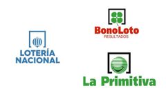 Logos de la Lotería Nacional, La Primitiva y BonoLoto