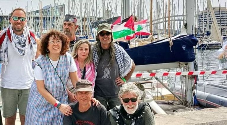 La delegación gallega de la Global Sumud Flotilla: «Non pensabamos que ían deixar á tripulación á deriva»