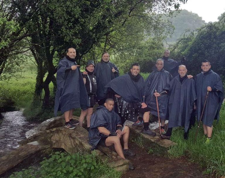 La Guardia Pretoriana completó hace unos días el Camino Primitivo desde Lugo.
