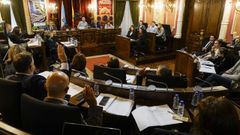 Imagen del último pleno celebrado por el Concello de Ourense.