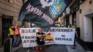 Imagen de la manifestación neonazi este sábado en Chueca.