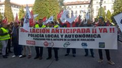 Manifestacin en Oviedo de policas locales