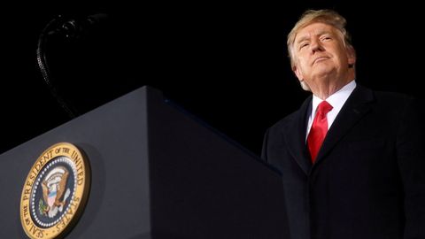Trump, durante un acto de campaa en Georgia el pasado 4 de enero