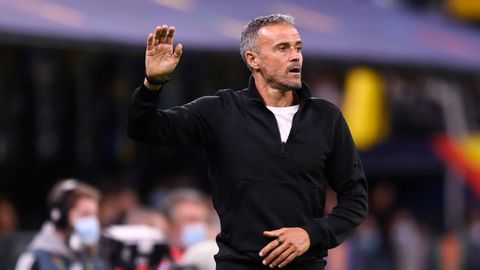 Luis Enrique .Luis Enrique con España en el Mundial de Catar.