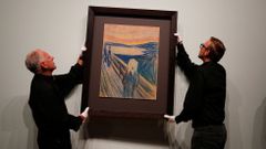Foto del cuadro de Munch en el Museo de Van Gogh en Ámsterdam.