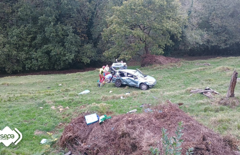 Accidente en La Regueras