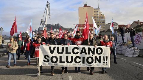 Movilizacin de los trabajadores de Vulcano a principios de mes