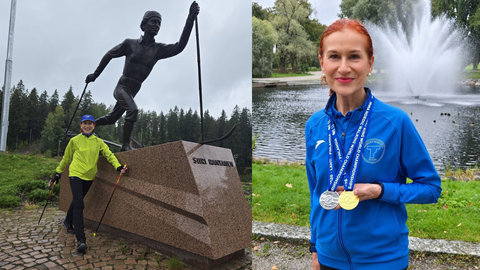 Josefina Collado, medalla de oro en el Mundial de Marcha N�rdica