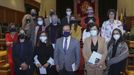 La entrega de premios en Fonseca fue presidida por Antonio López, Mar Lorenzo, Susana López Abella y Mercedes Rosón. En la foto de arriba, junto a los premiados.
