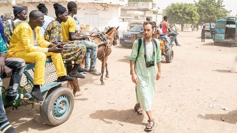 Manuel Valcrcel en un viaje a Senegal