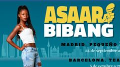 Cartel del espect�culo de la monologuista Asaar Bibang