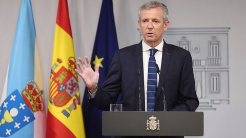 Rueda, en la comparecencia posterior a la reunión con Sánchez.
