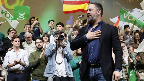 Abascal dijo que Vox desoirá a Feijoo y concurrirá a las elecciones gallegas
