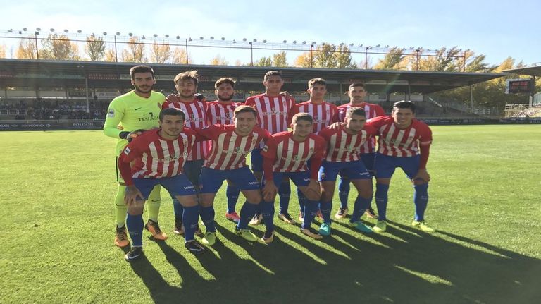 Once del Sportinb B en su visita a Burgos