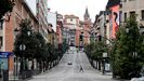 Vista de la calle de la Tenderina de Oviedo