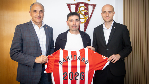 Asier Garitano junto a Joaquín y David Guerra