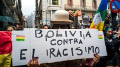 Manifestacin en Bolivia contra la xenofobia y el racismo