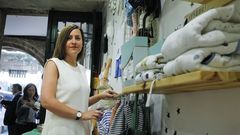 Adriana Asorey obtuvo una ayuda de Emigracin para montar su tienda en Santiago