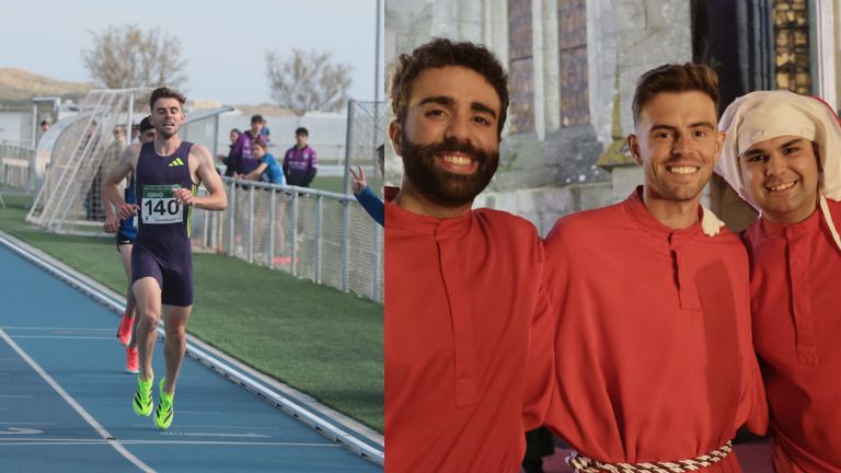 Adrián Ben: atleta internacional durante el día y cofrade por la noche