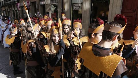 Desfile infantil de entroido en la capital ourensana