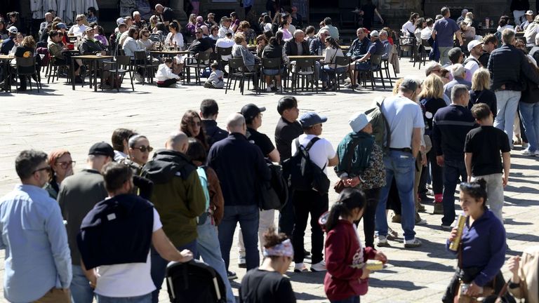 El turismo no remonta en Santiago, con un 60 % de ocupación en Semana Santa