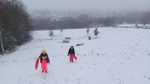 Nieve en el Alto do Vieiro.