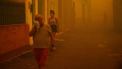 Las imágenes de la ola de incendios en Galicia