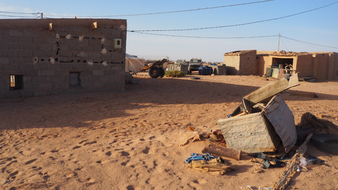 Vista de los campamentos de refugiados saharauis